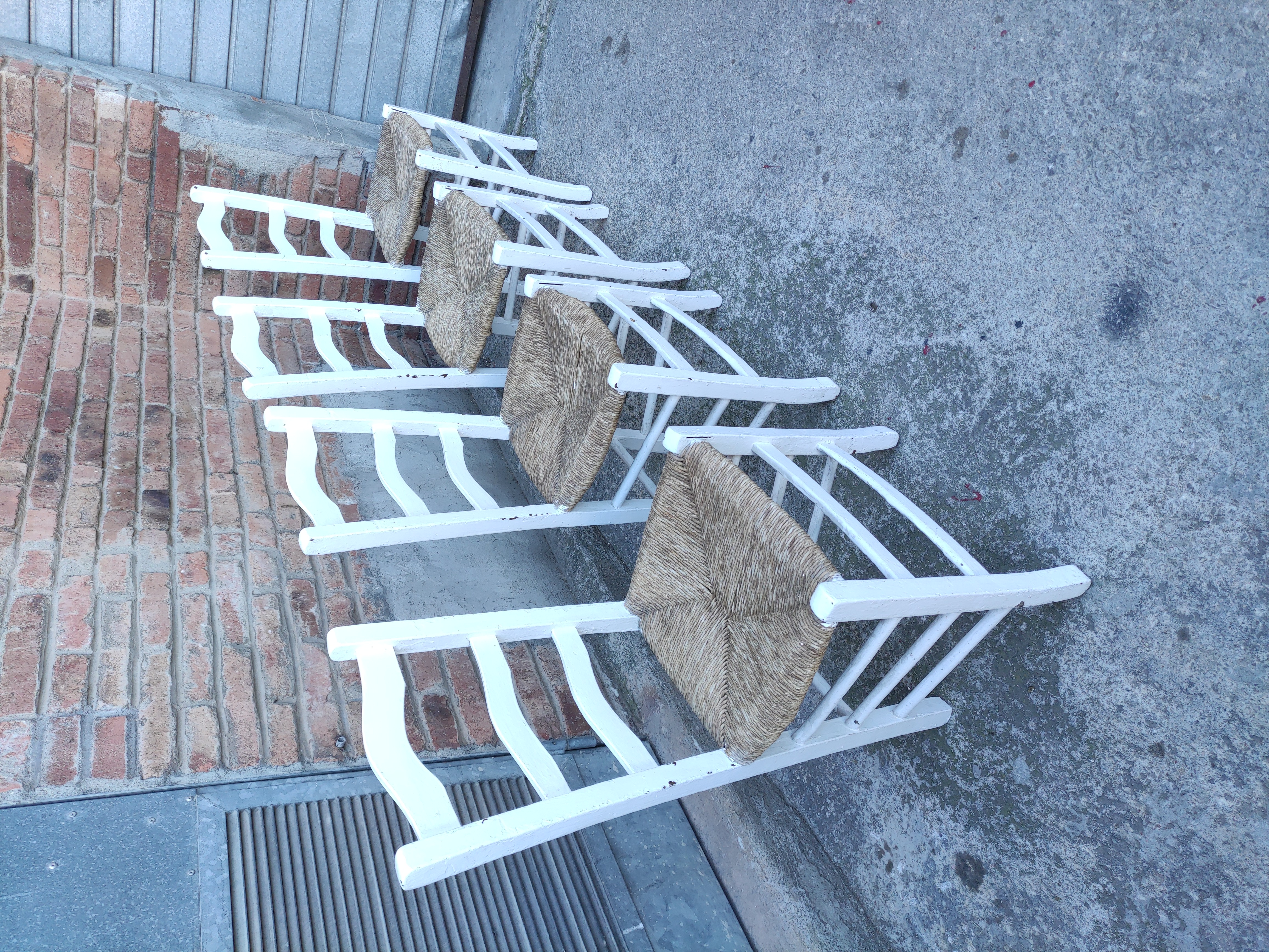 silla enea madera pintada 45-87x39x33 4u